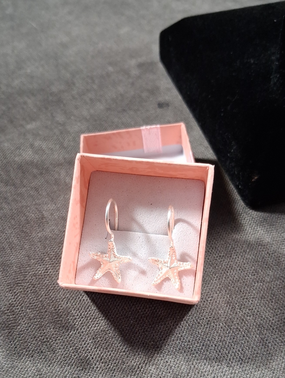 925 Sterling Silver Marked 2.5cm x 2cm Starfish Drop Earrings NWOT